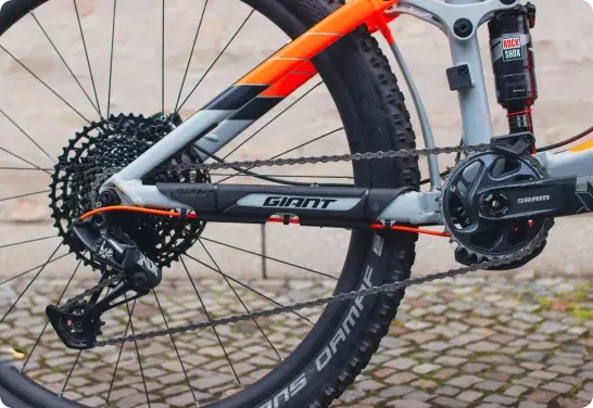 Fiets voor een neutrale achtergrond