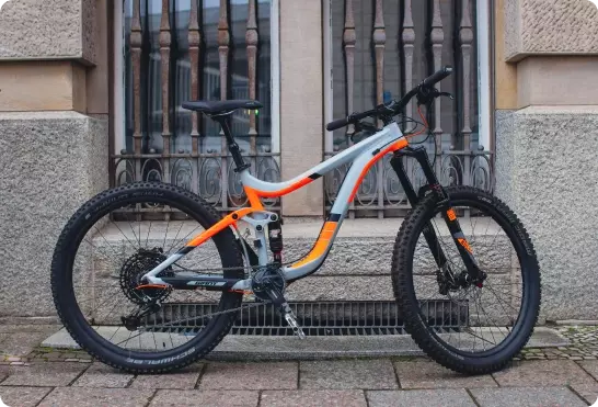 Slecht voorbeeld van een fietsfoto