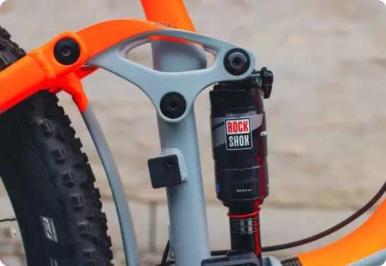 Detailfoto van fietsvering